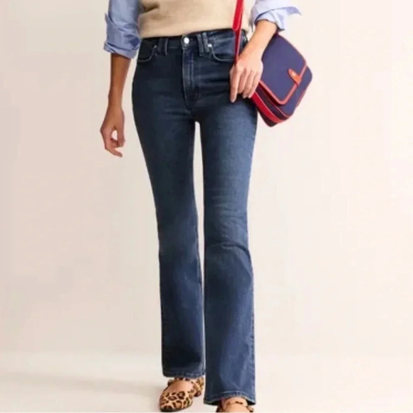 Boden flare jeans Medium wash Midrise Women’s size 4 Stretch denim - Picture 13 of 13